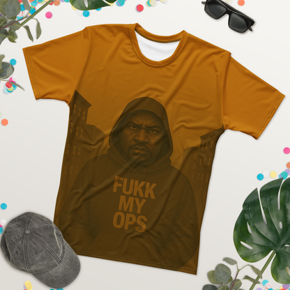 Fukk My Ops – Streetwear Tee, Bold Urban Graphic Shirt with Hood Loyalty Message, Die Breathin', No Fear Apparel