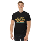 West Virginia – Retro Cotton Travel Shirt, Appalachian Mountain Graphic Tee, Nature-Inspired State Souvenir Apparel for Outdoor Adventure Lovers