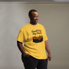 Small City, Big Heart – Charleston West Virginia Cotton Shirt for Locals, Appalachian Skyline Graphic Tee, Hometown Pride Apparel for Men and Women