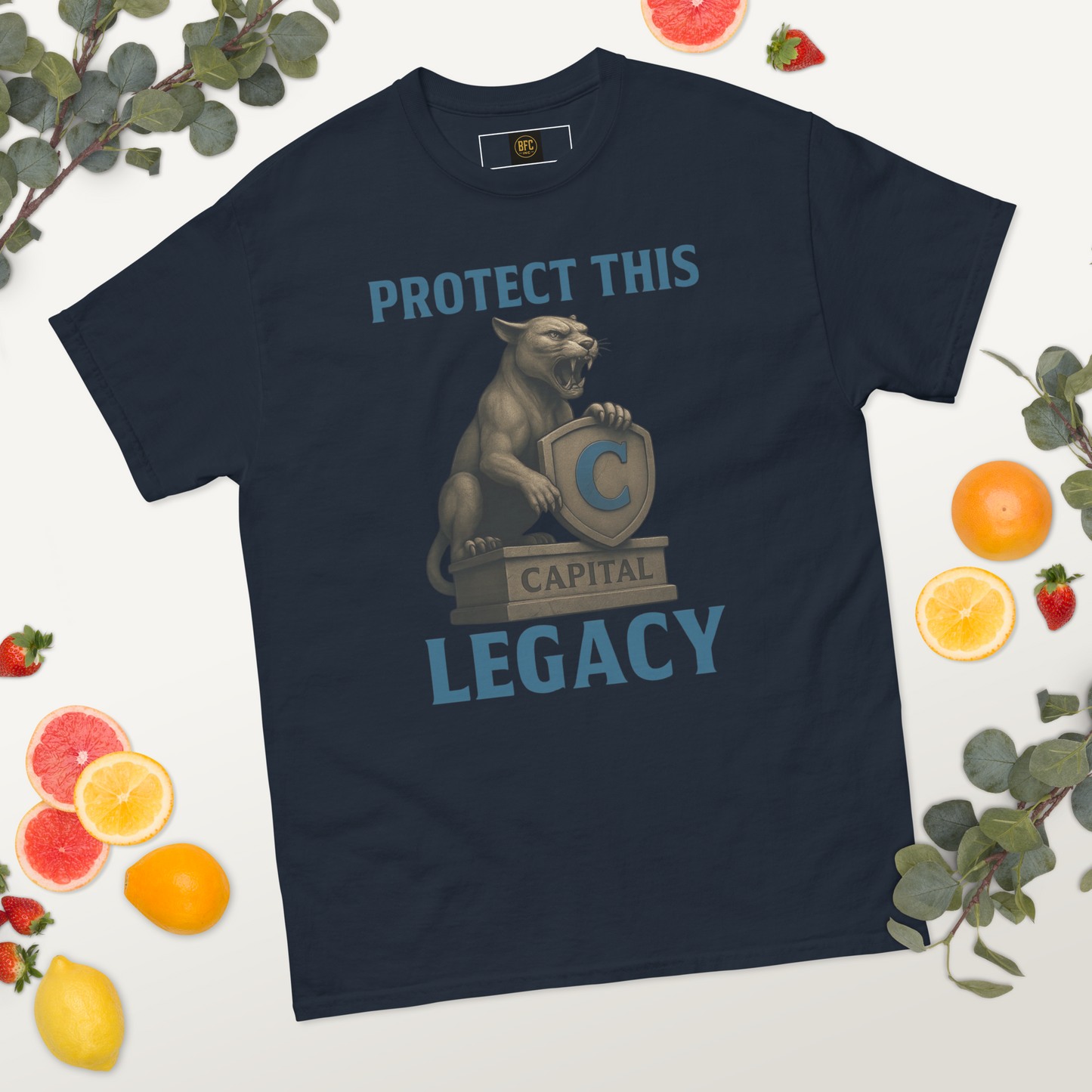 Protect This Legacy – Cotton Cougar Mascot T-Shirt for Capital High Students and Alumni, School Spirit Apparel with Roaring Graphic and Heritage Pride Design, West Virginia