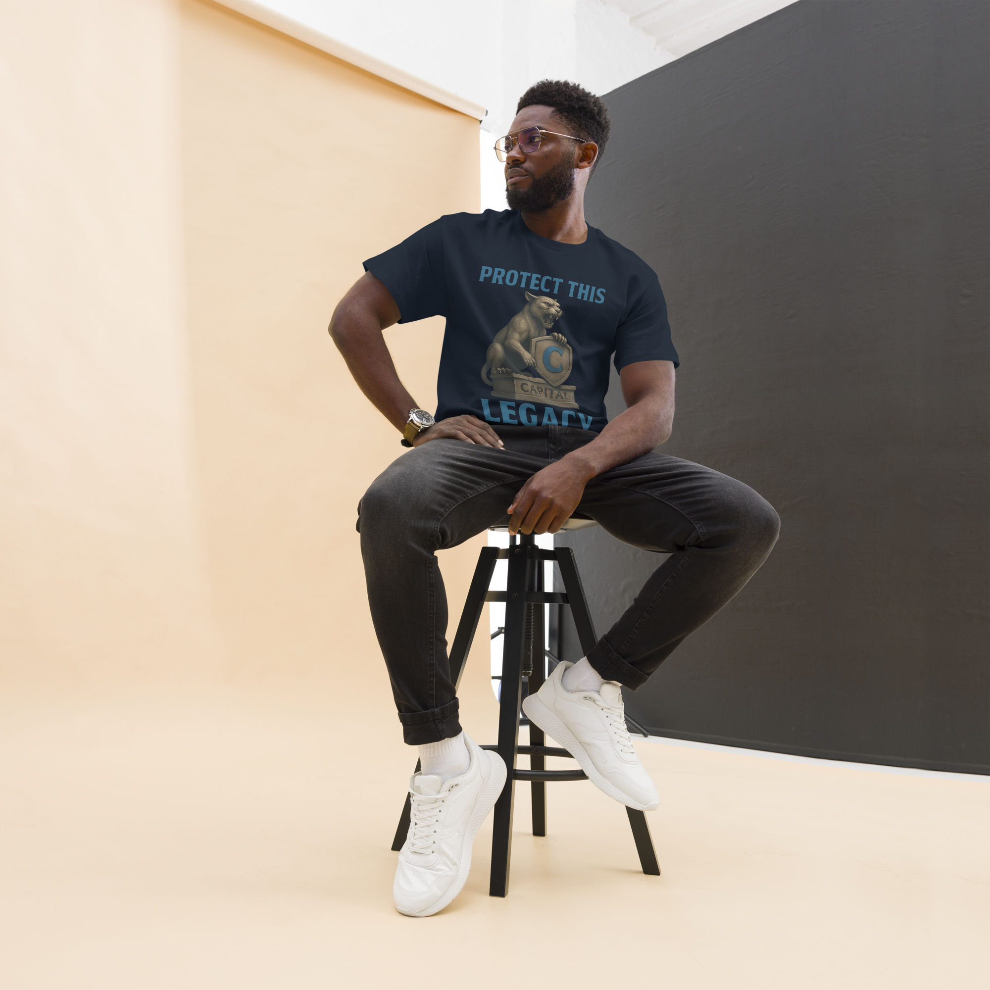 Protect This Legacy – Cotton Cougar Mascot T-Shirt for Capital High Students and Alumni, School Spirit Apparel with Roaring Graphic and Heritage Pride Design, West Virginia
