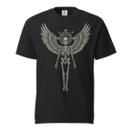 Grave to Glory – Garment-Dyed Heavyweight Cotton T-Shirt for Men and Women, Vintage Angel of Resilience Graphic Tee, Streetwear for Pain to Power Transformation and Rebel Soul Style