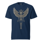 Grave to Glory – Garment-Dyed Heavyweight Cotton T-Shirt for Men and Women, Vintage Angel of Resilience Graphic Tee, Streetwear for Pain to Power Transformation and Rebel Soul Style