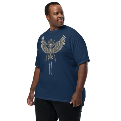 Grave to Glory – Garment-Dyed Heavyweight Cotton T-Shirt for Men and Women, Vintage Angel of Resilience Graphic Tee, Streetwear for Pain to Power Transformation and Rebel Soul Style