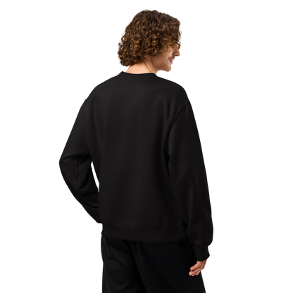 Grave to Glory – Oversized Cotton Gothic Sweatshirt for Men and Women, Skeleton Rebirth Pullover with Halo and Winged Warrior Graphic, Bold Streetwear for Unapologetic Survivors