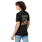 Serpent Way of the Wise – Graphic Tee for Men and Women, Eagle and Snake Symbolic Streetwear, Tattoo-Inspired Apparel with Philosophical Design