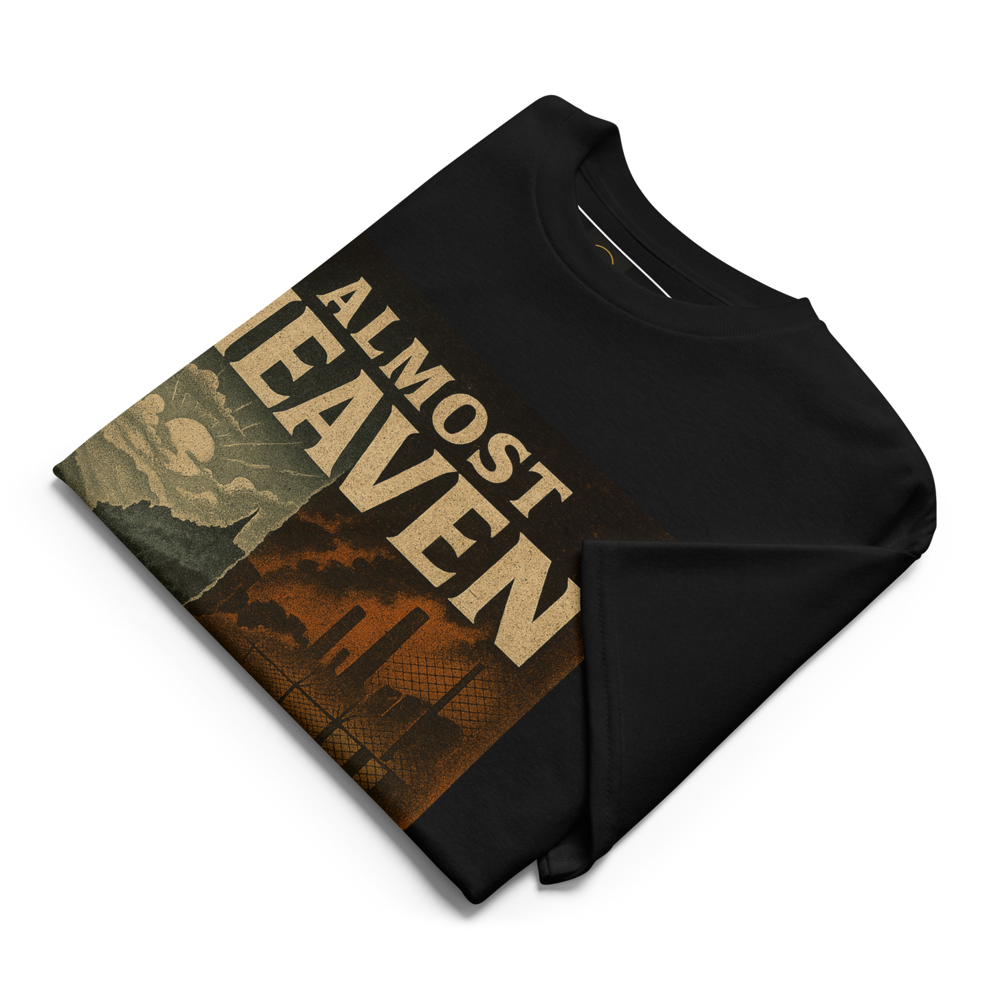 Almost Heaven, Almost Hell – West Virginia Cotton Statement Shirt, Freedom vs. Confinement Streetwear for Activists, Urban Justice Graphic Tee for Men and Women