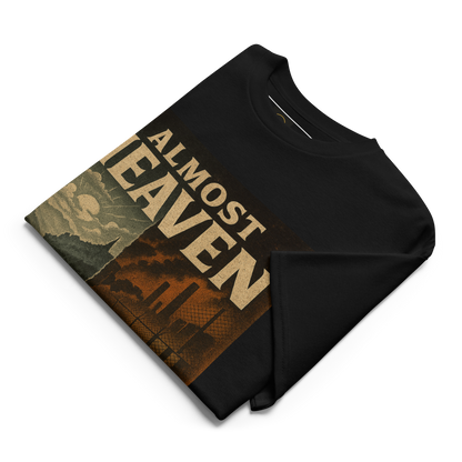 Almost Heaven, Almost Hell – West Virginia Cotton Statement Shirt, Freedom vs. Confinement Streetwear for Activists, Urban Justice Graphic Tee for Men and Women