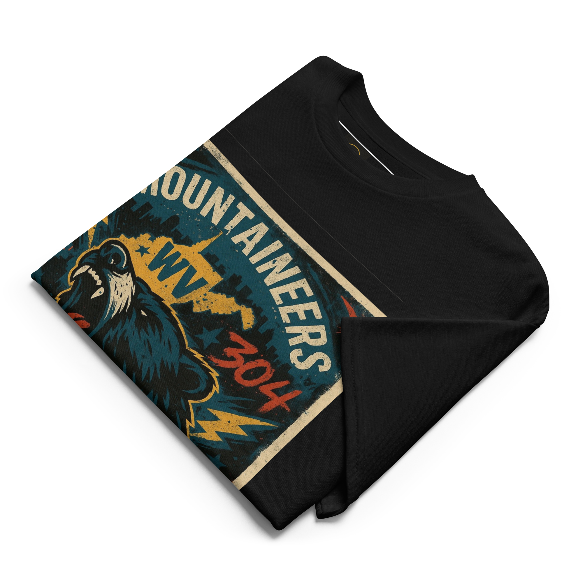 Mountaineers Are Always Free – West Virginia Cotton T-Shirt for Men and Women, Bear Graphic Freedom Tee, 304 Pride Streetwear with Appalachian Resilience Design