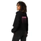 Your Baddie – Cropped Cotton Hoodie for Women, Pink Graphic Streetwear with Cosmic Vibes and Confident Girl Aesthetic, Soft Urban Loungewear for Empowered Style