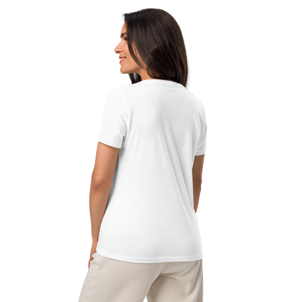 Friday Night Lights – V-Neck Cotton Football Shirt for Women, Capital High Game Night Spiritwear with End Zone Graphic, Alumni and Student Season Apparel