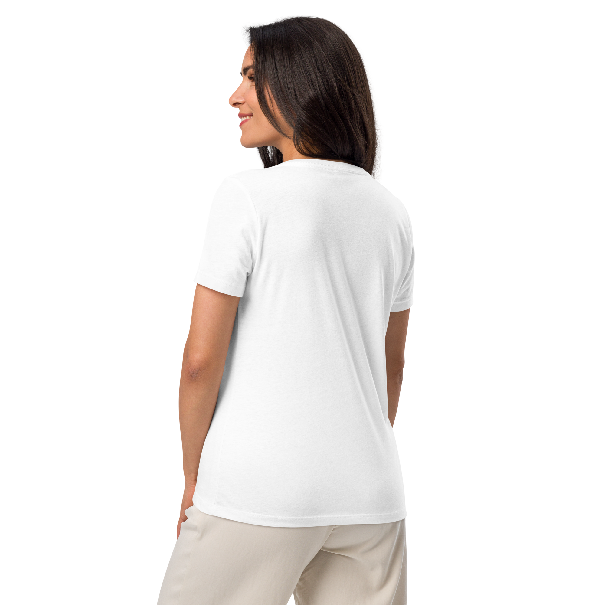 Friday Night Lights – V-Neck Cotton Football Shirt for Women, Capital High Game Night Spiritwear with End Zone Graphic, Alumni and Student Season Apparel