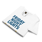 Friday Night Lights – V-Neck Cotton Football Shirt for Women, Capital High Game Night Spiritwear with End Zone Graphic, Alumni and Student Season Apparel