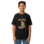 Don't Bug Me – Funny Gaming Cotton Shirt for Kids, Cartoon Bear Graphic Tee, Do Not Disturb Youth Gamer Mode T-Shirt