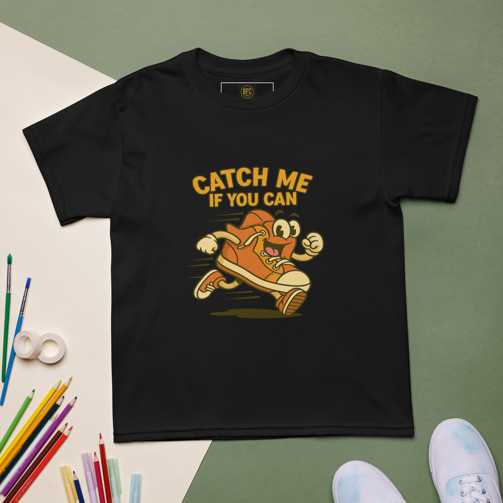 Catch Me If You Can – Cool Kids Streetwear Tee, Retro Graphic Shirt, Soft Cotton Youth Top, Trendy Unisex Teen T-Shirt