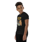 Snack Time Security – Funny Cotton Streetwear Shirt for Kids, Cartoon Bear Foodie Tee, Urban Graphic Youth T-Shirt, Playful Snack-Themed Apparel